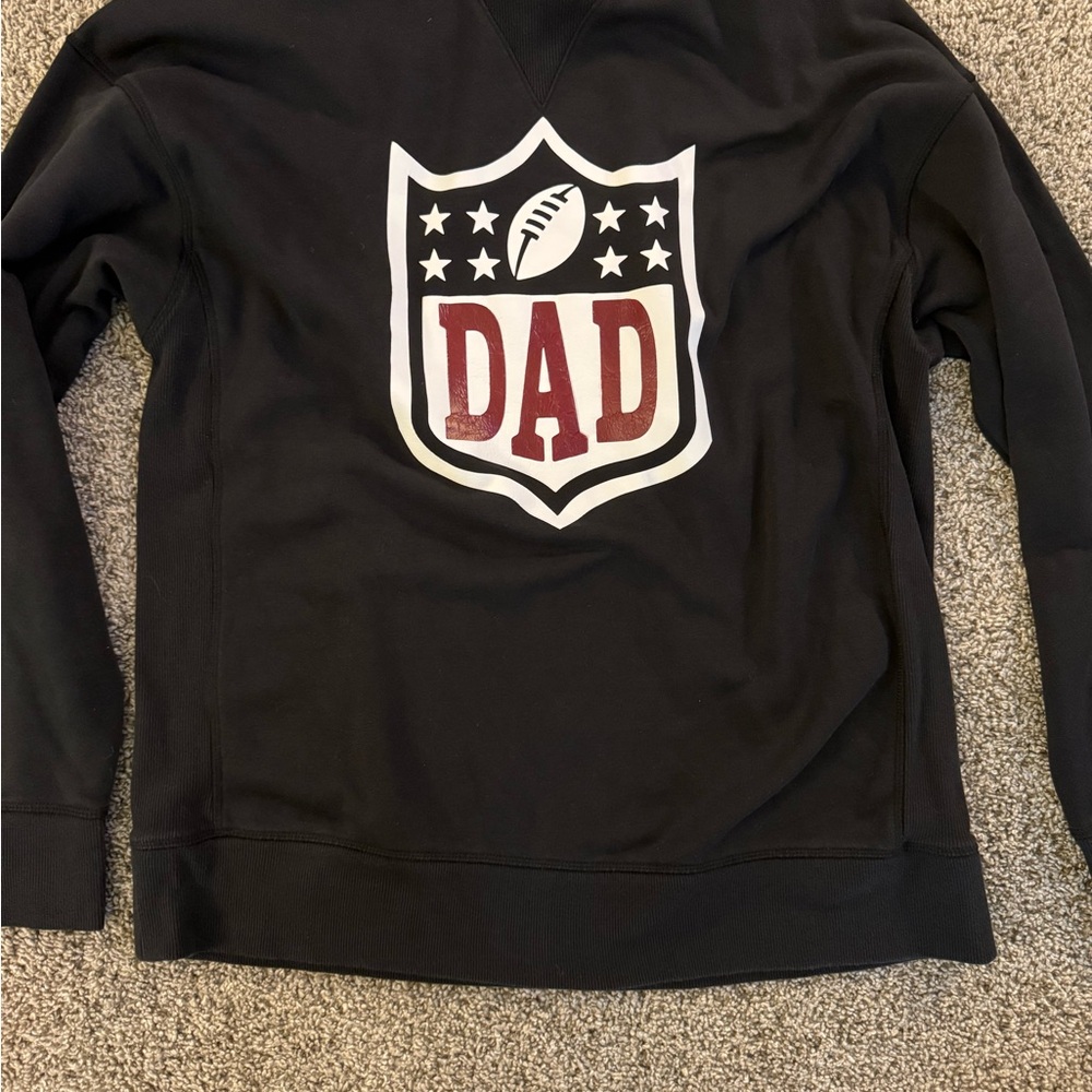 All in Motion Black Crewneck Sweater with Dad Logo